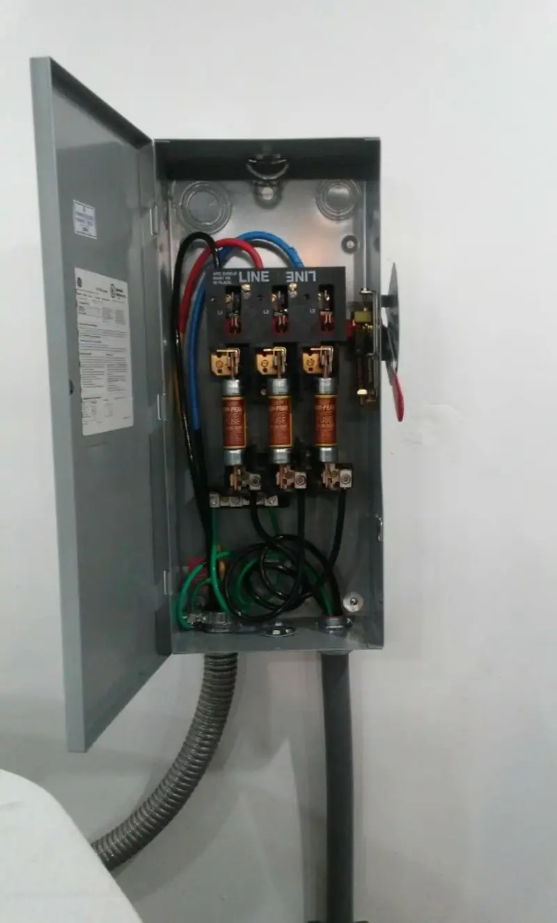 Three-phase disconnect switch installed for Electrical Wiring & Rewiring in West Seneca