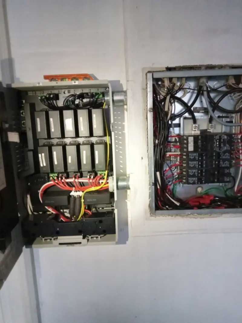 Electrical panel upgrade completed for Security Camera Wiring in West Seneca